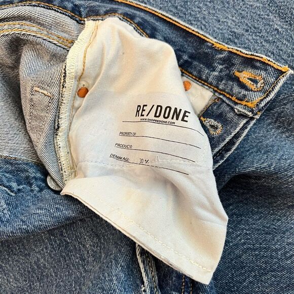 LEVI Re/Done Stove Pipe Cropped Jeans Size 24 - Picture 10 of 16